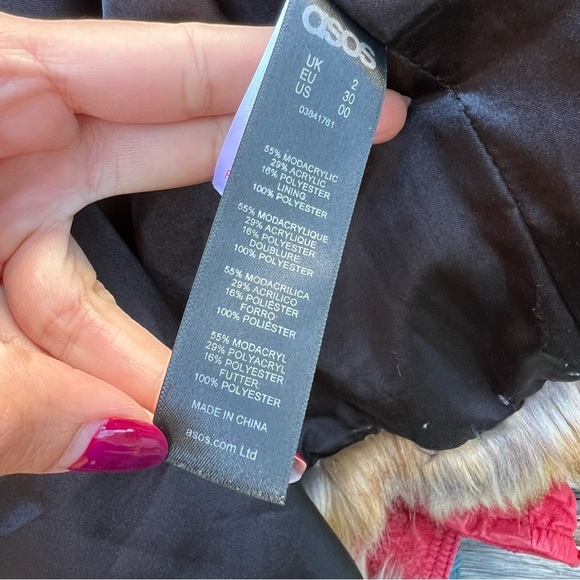 ASOS Faux Fur Coat - Picture 12 of 15